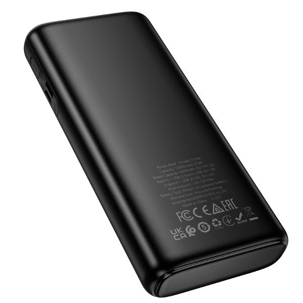 Фото - Батарея мобільна HOCO J158A Runner з LED-індикацією заряду 10000 mAh Black (715658)