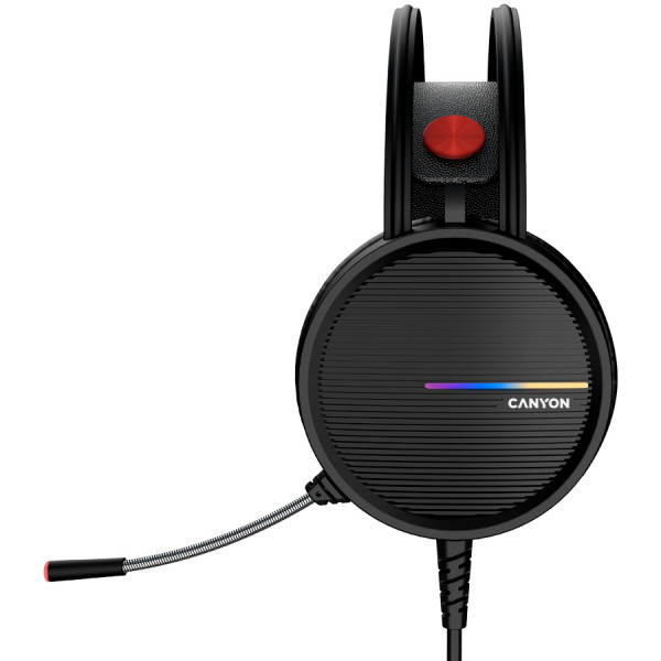 Фото - Гарнитура проводная игровая Canyon GH-8A Black Orange (CND-SGHS8A)