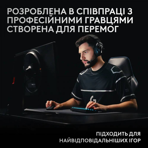 Фото - Клавіатура бездротова ігрова Logitech G Pro X 60 LightSpeed Black (920-011911)