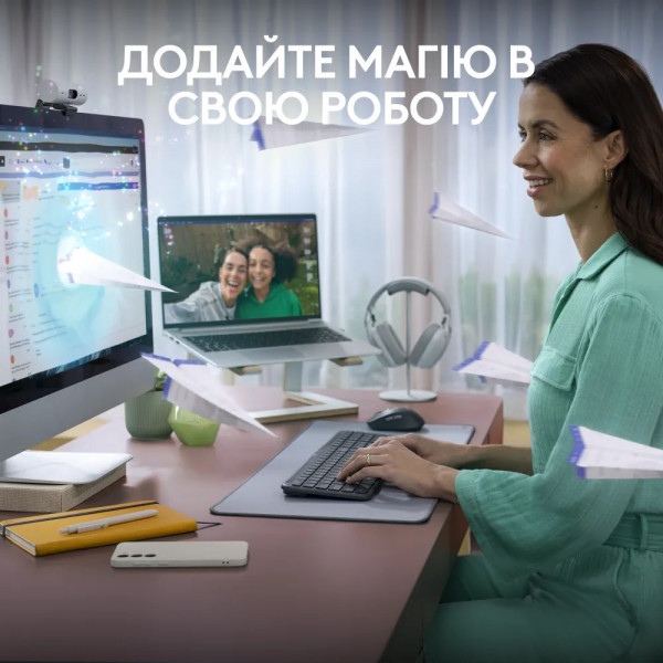 Фото - Клавіатура + миша бездротова Logitech Signature Slim Combo MK950 Graphite (920-012490)