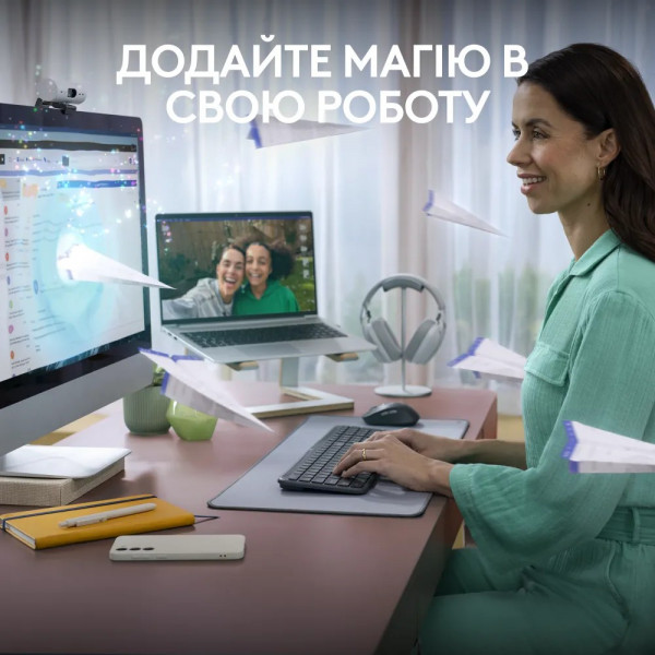 Фото - Клавіатура + миша бездротова Logitech Signature Slim Combo MK950 for Business Graphite (920-012508)