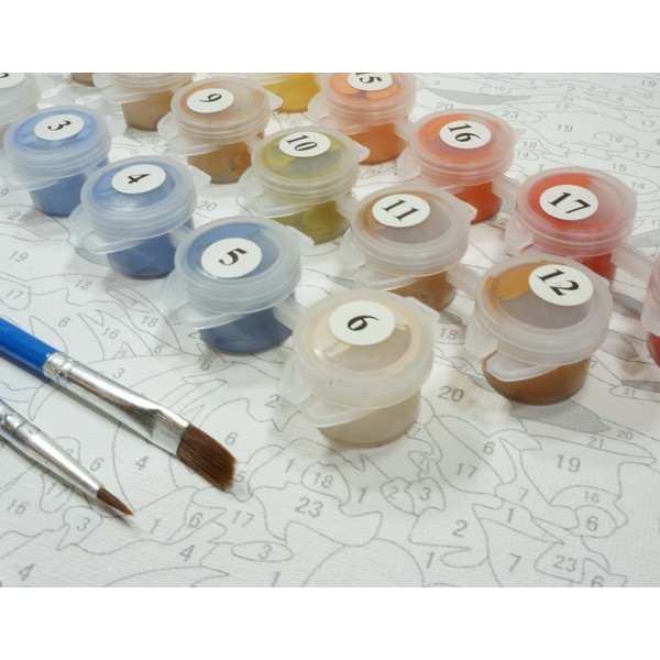 Фото - Картина по номерам Ideyka "Радужный взгляд" 40x50 см (KHO5058)