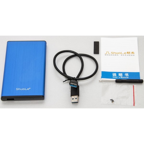 Фото - Внешний карман Shuole для 2.5" HDD/SSD USB 3.0 (U25K30 BLUE)