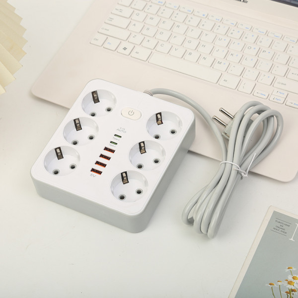 Фото - Мережевий фільтр XOKO SP-6-4-2 2 м 6 розетки 6 USB White (XK-SP-6-4-2-WH)