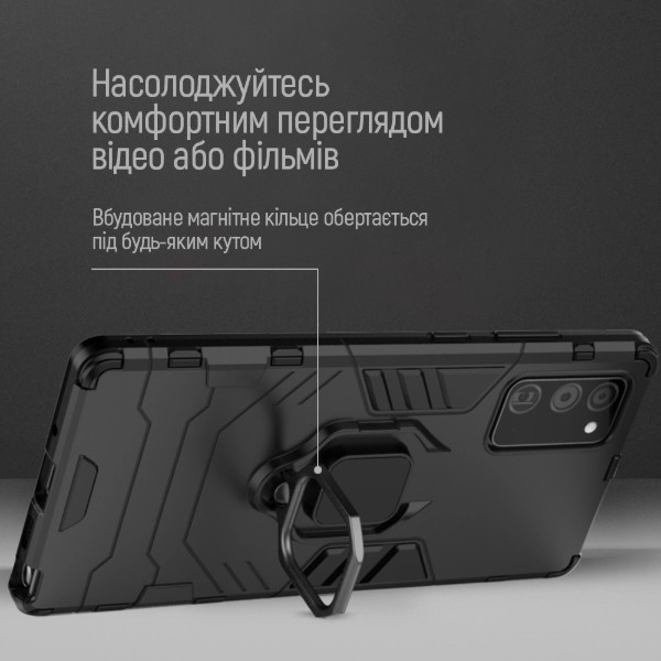 Фото - Чехол для смартфона Colorway AntiShock Magnet Ring Xiaomi Redmi Note 14 Pro Black (CW-CAMRXRN14P-BK)
