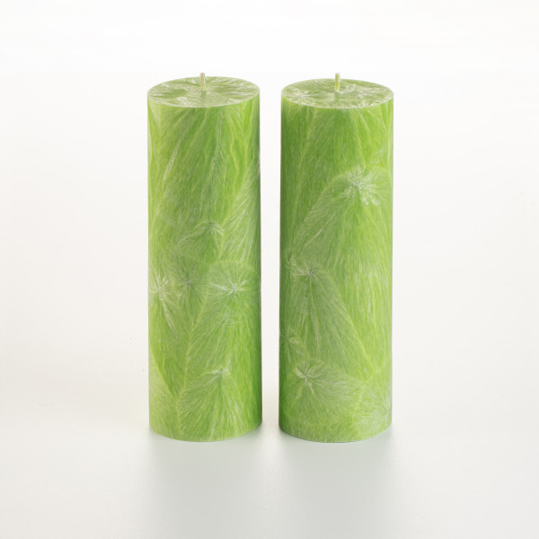 Фото - Свічка декоративна CandlesBio циліндр 70/200 мм Лайм (WP02 70/200)