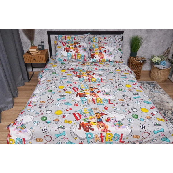 Фото - Комплект постільної білизни Moon&Star Бязь Gold Люкс «Dream Patrol» 200х220 нав. 4х70х70 (MS-820004004)