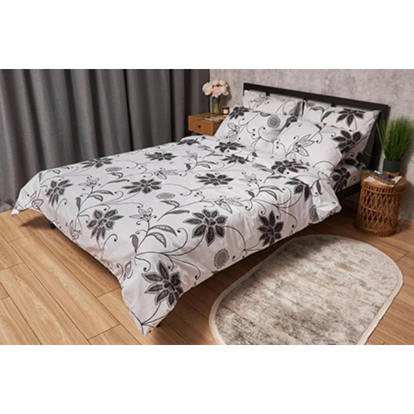 Фото - Комплект постільної білизни Moon&Star Бязь Gold Люкс «Gray Denim» King Size 220x240 нав. 4х70х70  (MS-820005604)