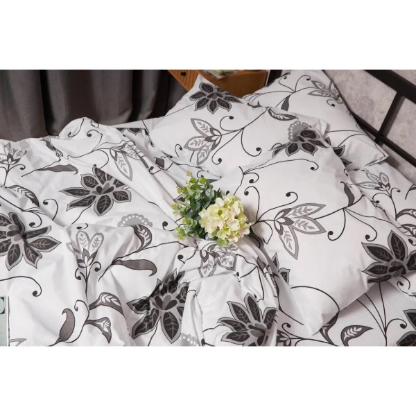 Фото - Комплект постільної білизни Moon&Star Бязь Gold Люкс «Gray Denim» King Size 220x240 нав. 4х70х70  (MS-820005604)