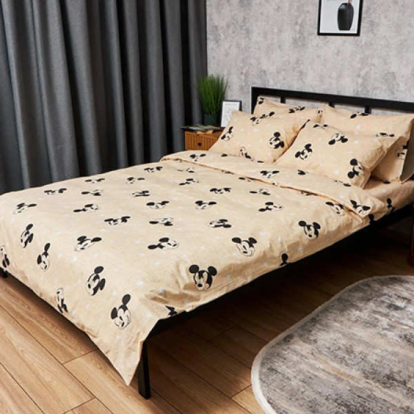 Фото - Комплект постільної білизни Moon&Star Бязь Gold Люкс «Mickey Mouse» King Size 220x240 нав. 2х70х70 (MS-820006477)