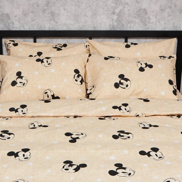 Фото - Комплект постільної білизни Moon&Star Бязь Gold Люкс «Mickey Mouse» King Size 220x240 нав. 4х70х70 (MS-820006479)