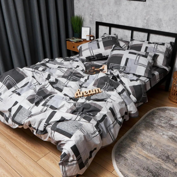 Фото - Комплект постільної білизни Moon&Star Бязь Gold Люкс «Modern Vision» King Size 220x240 нав. 4х50х70 (MS-820006513)