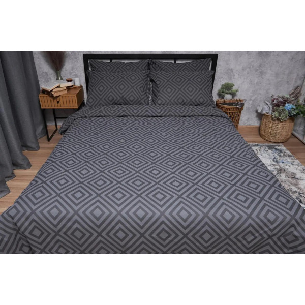 Фото - Комплект постільної білизни Moon&Star Бязь Gold Люкс «Storm» 200х220 нав. 2х40х60 (MS-820004665)