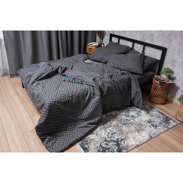 Фото - Комплект постільної білизни Moon&Star Бязь Gold Люкс «Storm» 200х220 нав. 4х70х70 (MS-820004669)