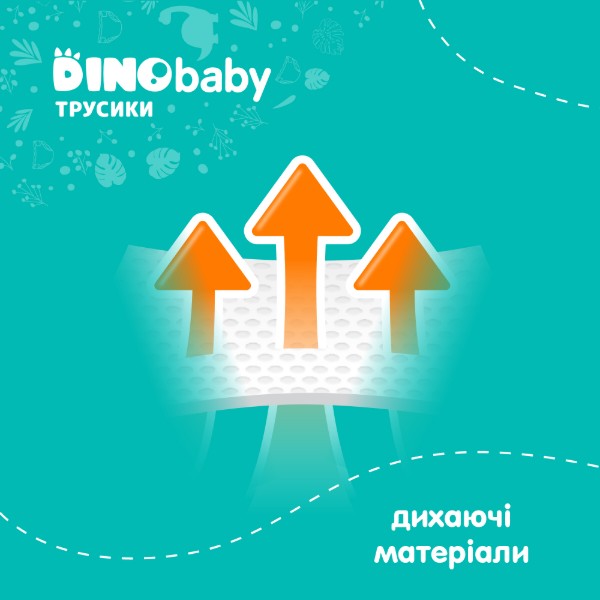 Фото - Одноразові підгузки-трусики DinoBaby Набір Розмір 4 (7-14кг.), 108 шт.(3*36 шт.) (NPT43.130)