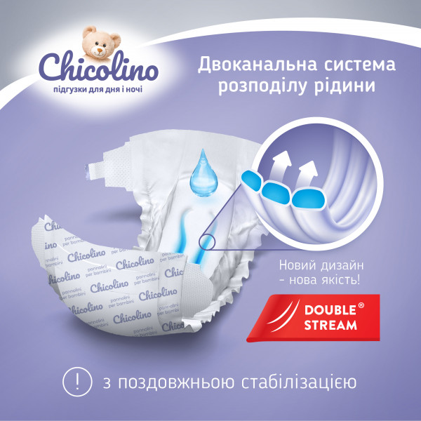 Фото - Одноразові підгузки Chicolino Набір Classico Розмір 4 (7-14 кг.), 144 шт.(3* 48 шт.) (NCh4.48.3)