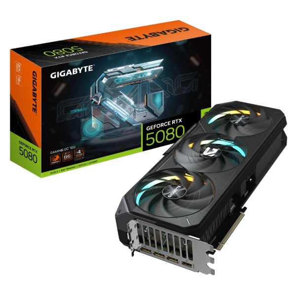Фото - Відеокарта Gigabyte GeForce RTX 5080 GAMING OC 16G (GV-N5080GAMING OC-16GD)