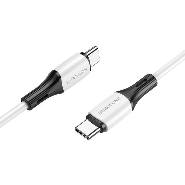 Фото - Кабель BOROFONE BX79 Type-C to Type-C 3A,60W, 1m White (6974443384819)
