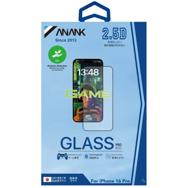 Фото - Захисне скло для смартфону Anank 2.5D Anti-Fingerprint Glass for iPhone 16 Pro Max (2003205)