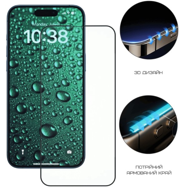 Фото - Защитное стекло для смартфона Anank 3D Invisible Glass for iPhone 16 Pro (2003113)