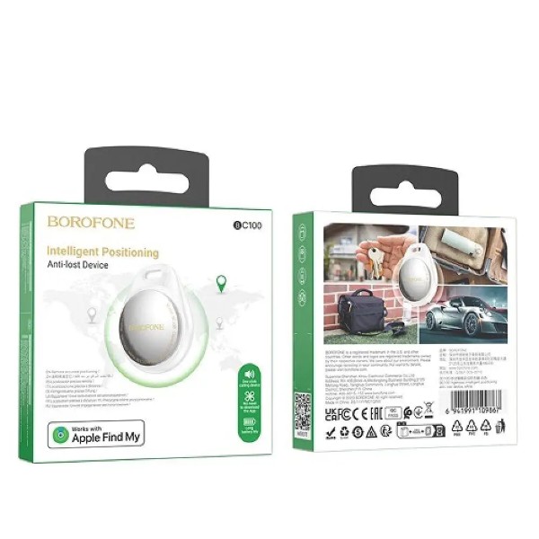 Фото - Беспроводной маяк BOROFONE BC100 Ingenioso intelligent positioning anti-lost device White (6941991109867)