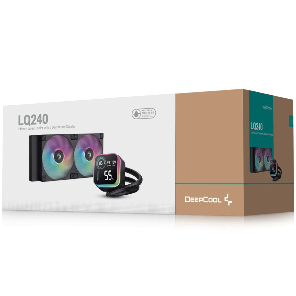 Фото - Водяна система охолодження Deepcool LQ240 Black (R-LQ240-BKLSMW-G-1)