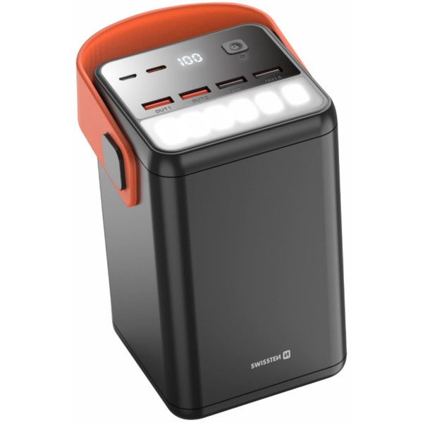 Фото - Батарея мобільна Swissten 60000mAh 65W Black (8595217481299)