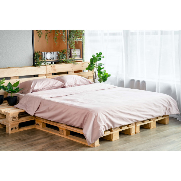 Фото - Підковдра двоспальна євро Ardesto Mix&Match 200х220 пудра (ART2022DVP)