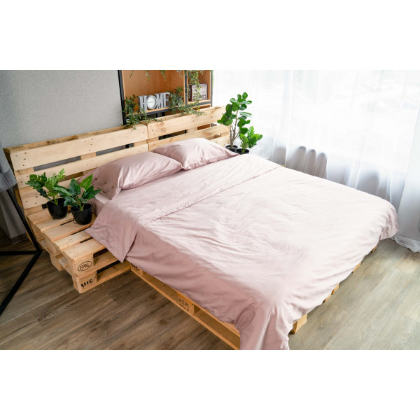 Фото - Підковдра двоспальна євро Ardesto Mix&Match 200х220 пудра (ART2022DVP)