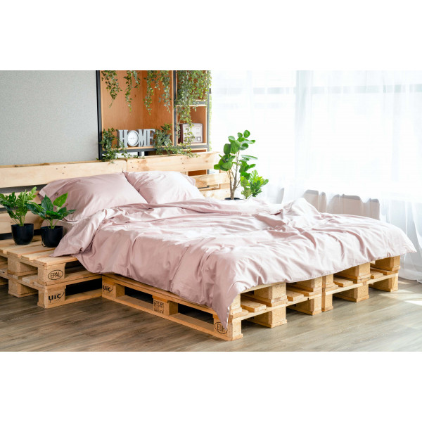 Фото - Підковдра двоспальна євро Ardesto Mix&Match 200х220 пудра (ART2022DVP)