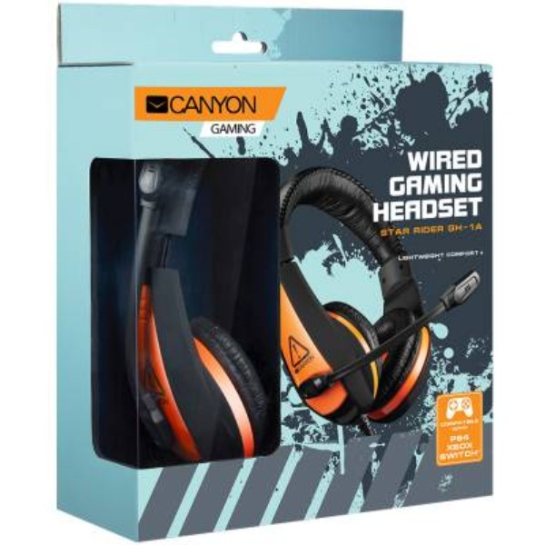 Фото - Гарнитура проводная игровая Canyon CND-SGHS1A Black