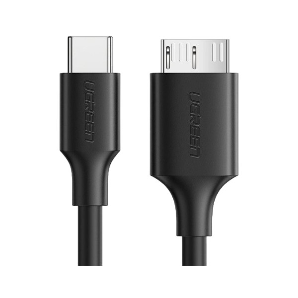 Фото - Кабель UGREEN US312 USB-C 3.1 to MicroUSB 3.0 3A 1m Black (20103)
