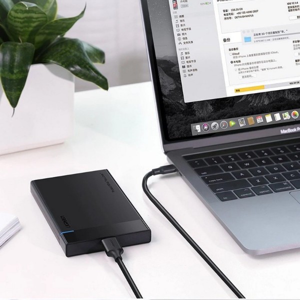Фото - Кабель UGREEN US312 USB-C 3.1 to MicroUSB 3.0 3A 1m Black (20103)