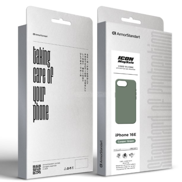 Фото - Чехол для смартфона Armorstand ICON2 MagSafe for Apple iPhone 17e / 16e Copper Green (ARM83971)