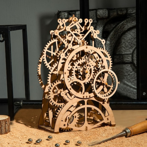 Фото - 3D пазли Robotime Механічний "Маятниковий годинник" (LK501)