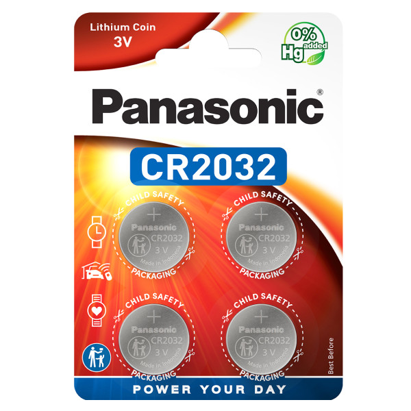 Фото - Батарейка тип CR2032 Panasonic CR 2032 BL 4 шт. (CR-2032EL/4B)