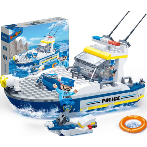 Фото - Пластиковий конструктор Banbao
"Поліція" (240 Ел.) Катер (7028)