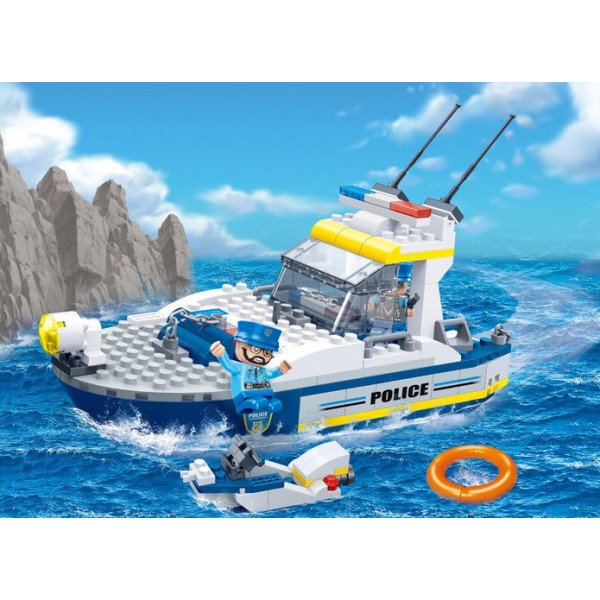 Фото - Пластиковий конструктор Banbao
"Поліція" (240 Ел.) Катер (7028)