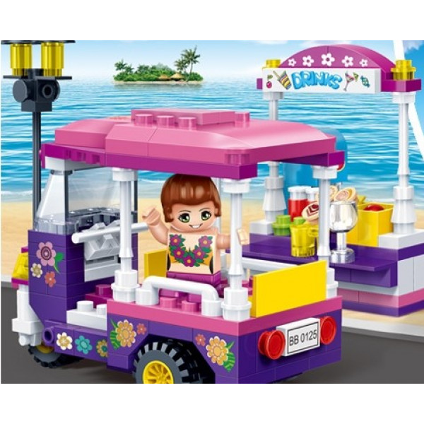 Фото - Пластиковий конструктор Banbao
 "Модний пляж" ( 165 Ел.) Трицикл (6131)