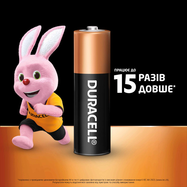 Фото - Батарейка тип AA Duracell MN-1500  (LR-06) 4шт. Блистер
