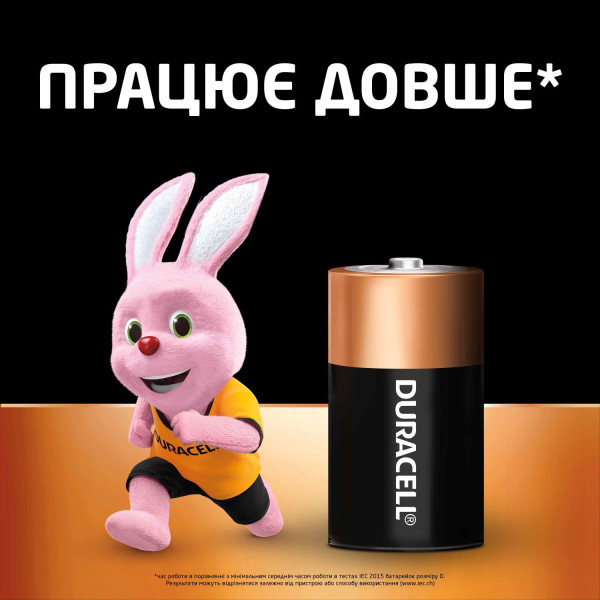 Фото - Батарейка Duracell MN-1300 (LR-20) 2шт. (81545439)