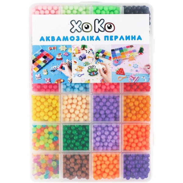 Фото - Аквамозаїка XOKO Перлина 3200 +аксесуари+ книжка з трафаретами (XK-PRL-32-B)