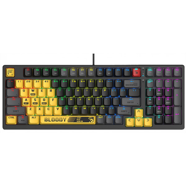 Клавиатура проводная игровая Bloody S98 Sports Lime купить - цена