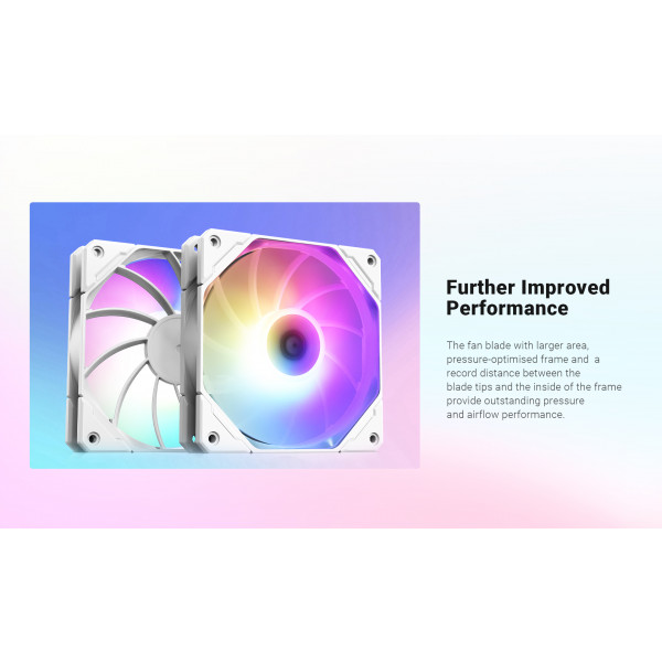 Фото - Уцінка - Корпусний вентилятор ID-Cooling TF-12025-PRO-ARGB-WHITE