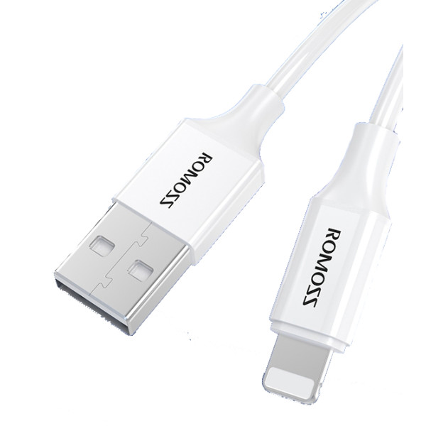 Фото - Кабель синхронізації даних Romoss CB121V USB-Ligh 2.4A 2m White (CB121V-821-112H)