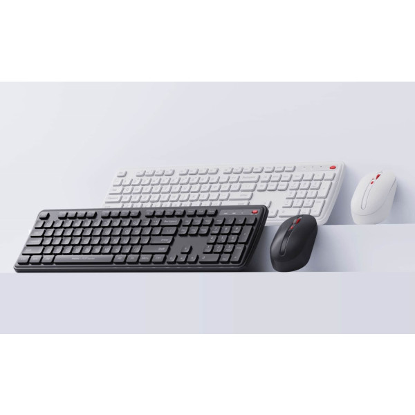 Фото - Клавіатура + миша бездротова Xiaomi MiiiW Keyboard and Mouse Combo Gen 3 PB03 White (MW24PB03) UA