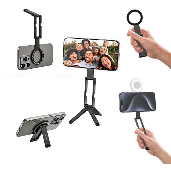 Фото - Підставка для мобільного пристрою Ulanzi MA60 Foldable Magnetic Phone Tripod Black (S025)