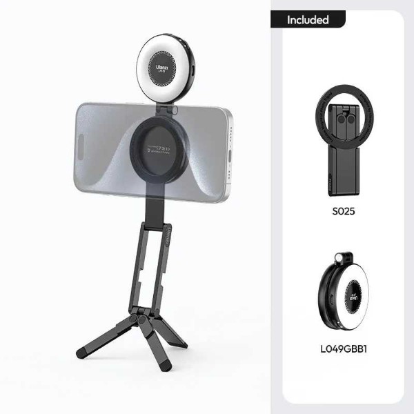 Фото - Підставка для мобільного пристрою Ulanzi MA60 Foldable Magnetic Phone Tripod Black (S025)