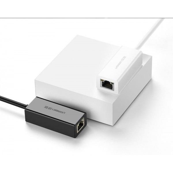 Фото - Перехідник USB-RJ-45 UGREEN CR111 USB 3.0-Ethernet RJ45 1000 Mb White (20255)