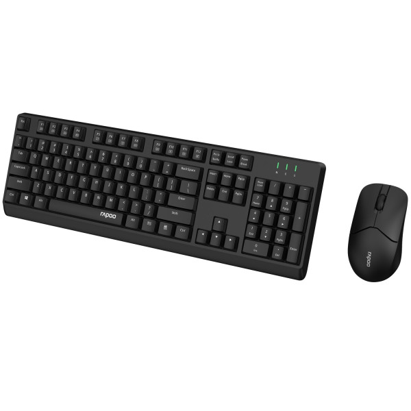 Фото - Клавіатура + миша бездротова Rapoo X1500 Black